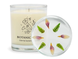 Botanicandle - Sviečka s ozdobným viečkom Čierne korenie • tonka