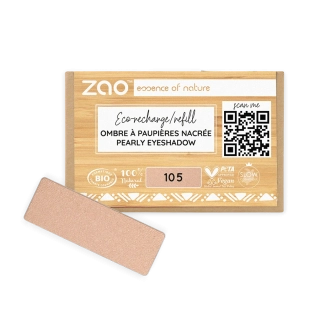 ZAO - Obdĺžnikový perleťový očný tieň 105 Golden Sand - náplň
