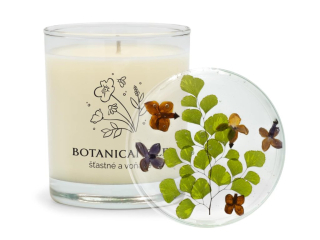 Botanicandle - Sviečka s ozdobným viečkom Šťastné a voňavé