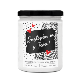 Soaphoria - Roztopím sa z Teba - dizajnová handmade sviečka