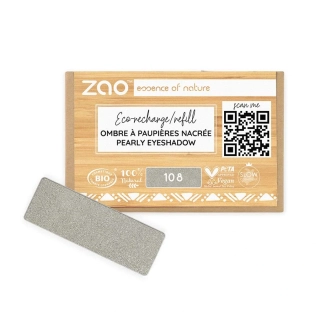 ZAO - Obdĺžnikový perleťový očný tieň 108 Grey green