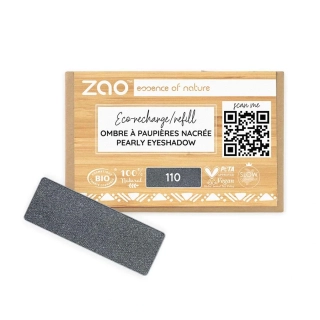ZAO - Obdĺžnikový perleťový očný tieň 110 Metal grey