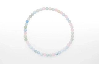 Náramok Morganit MIX gulička 4mm