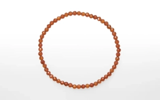 Náramok Granát Spesartin gulička fazetovaná 4mm