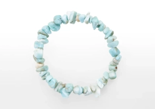 Náramok Larimar sekaný