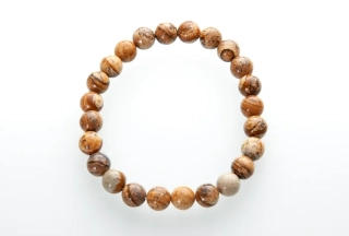 Náramok Jaspis obrázkový gulička 8mm
