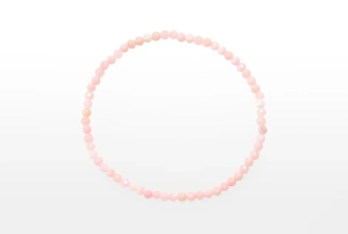 Náramok Opál ružový fazetovaná gulička 6mm