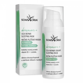 Soaphoria - DERMACARE+ Cica Repair Sleeping Mask nočná regeneračná maska Vitamín B3 & Centella