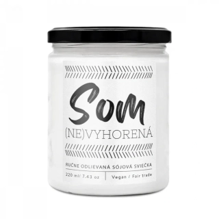 Soaphoria - (NE)vyhorená - dizajnová handmade sviečka