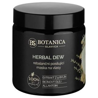 Soaphoria, Botanica Slavica - Herbal Dew (9 divov bylín) - Rebalansačná maska pre lesklé vlasy bez pocitu mastnoty
