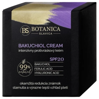 Soaphoria, Botanica Slavica - Bakuchiol Cream SPF 20 - Intenzívny protivráskový posilňujúci krém Bakuchiol & kyselina ferulová