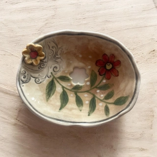 Hand - made - Mydelnička „Vidiecky kvet“