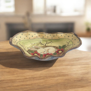 Hand - made - Keramická miska Zajačikovo snívanie