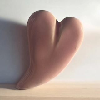 Hand - made - Brošňa Ružové srdce nehy