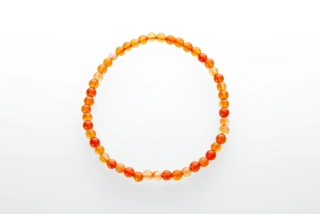 Náramok Karneol gulička 4mm