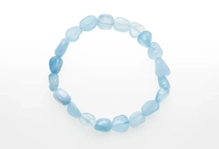 Náramok Akvamarín troml 6x8mm