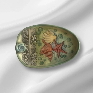 Hand - made - Stojan na vonné tyčinky, Morský svet