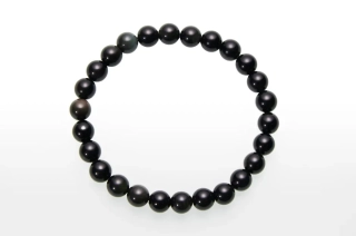 Náramok Obsidián dúhový gulička 6mm