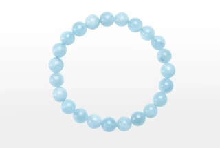 Náramok Akvamarín AA gulička 8mm