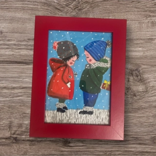 Hand - made - Obraz Malé zimné tajomstvo