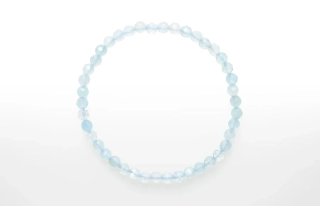 Náramok Akvamarín gulička fazetovaná 3mm