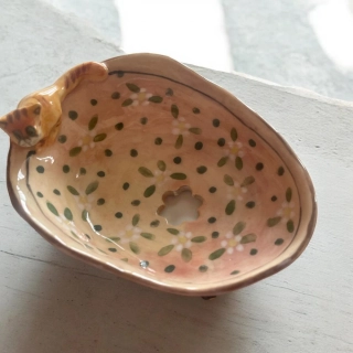 Hand - made - Mydelnička Mačička na lúke