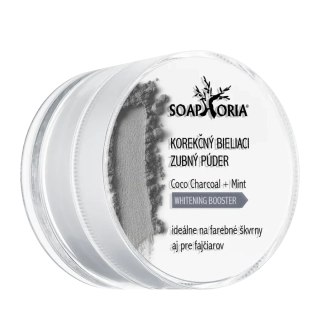 Soaphoria - KOREKČNÝ BIELIACI ZUBNÝ PÚDER – coco charcoal & mint