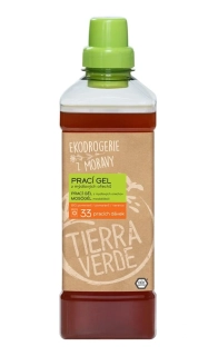 Tierra Verde - Prací gél z mydlových orechov s BIO pomarančovou silicou (fľaša 1 l)