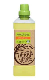 Tierra Verde - Prací gél s vôňou BIO citrusov (fľaša 1 l)