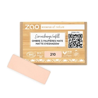 ZAO - Obdĺžnikový matný očný tieň 210 Peachy pink - náplň