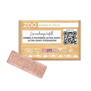 ZAO - Obdĺžnikový očný tieň Ultra shiny 271 Pinkish copper - náplň