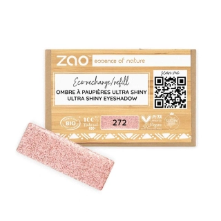 ZAO - Obdĺžnikový očný tieň Ultra shiny 272 Fairy pink - náplň