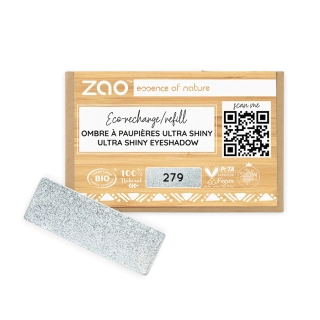 ZAO - Obdĺžnikový očný tieň Ultra shiny 279 Grey Diamond - náplň
