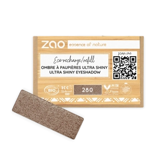 ZAO - Obdĺžnikový očný tieň Ultra shiny 280 Satin Cocoa - náplň